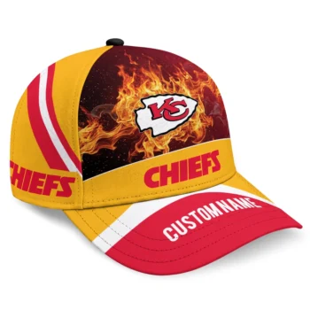 Kansas City Chiefs Cap - Custom Blazing Fire Red