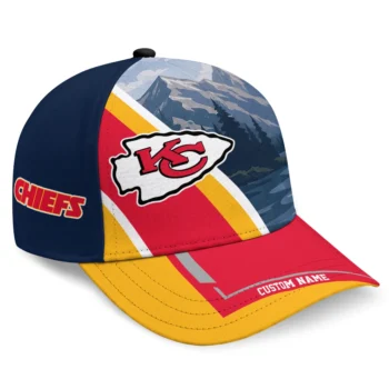 Kansas City Chiefs Cap - Custom Diagonal Slash Red