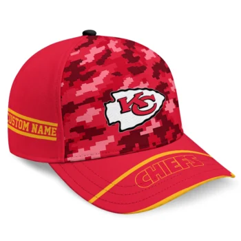 Kansas City Chiefs Cap - Personalized Pixel Camo Red