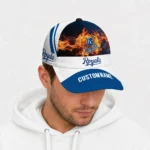 kansas-city-royals-cap-personalized-blazing-fire-royal-blue-best-selling.webp