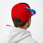 kansas-jayhawks-cap-personalized-blazing-fire-blue-best-selling.webp