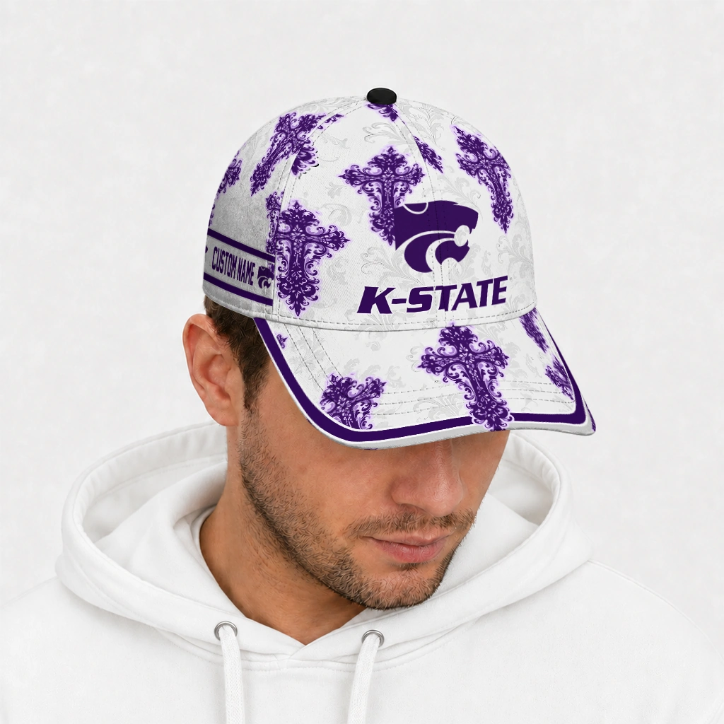 kansas-state-wildcats-cap-customized-damask-pattern-purple-white-new-arrival.webp