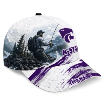 Kansas State Wildcats Cap - Customized Photo Realistic Purple White