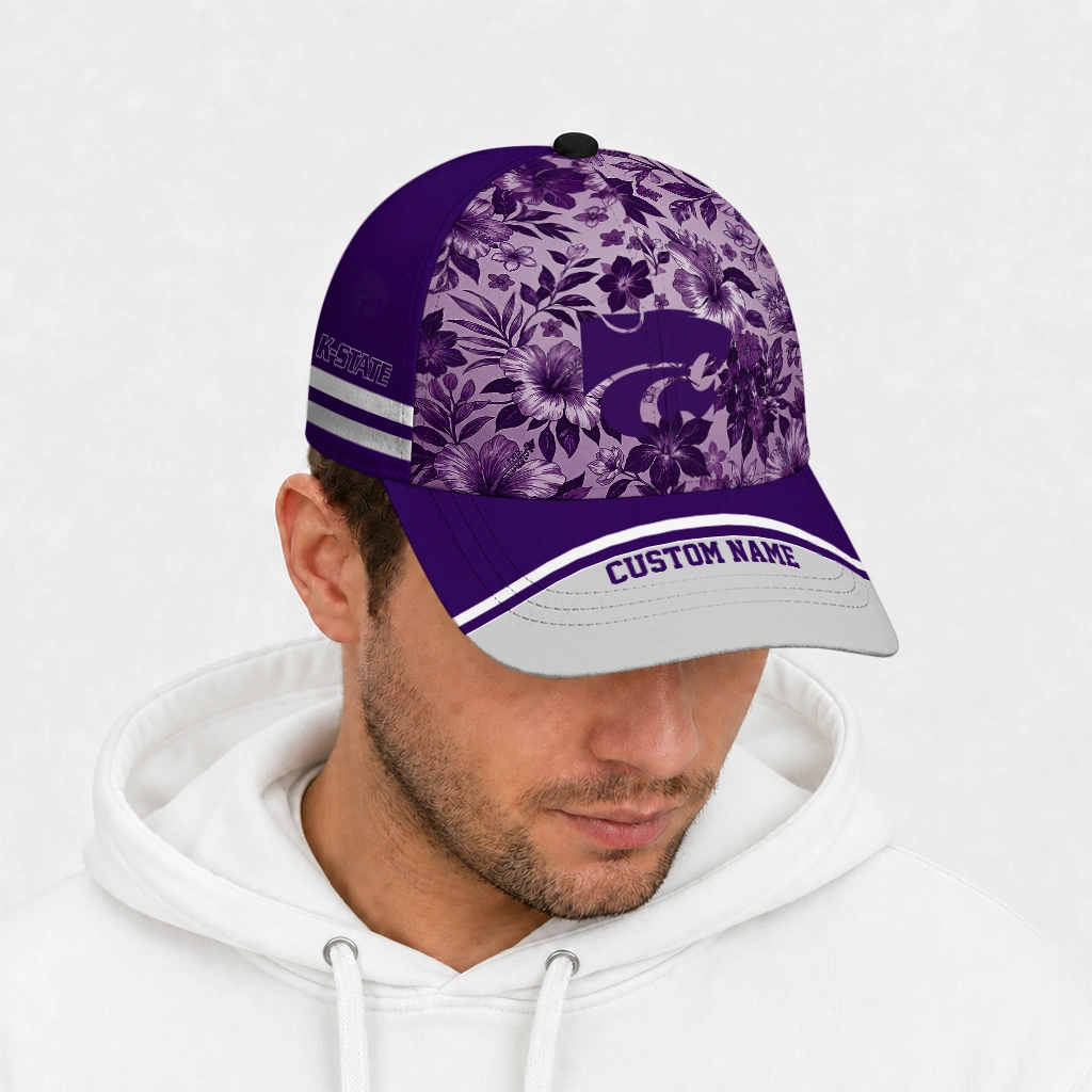 kansas-state-wildcats-cap-customized-tropical-floral-purple-new-arrival.webp