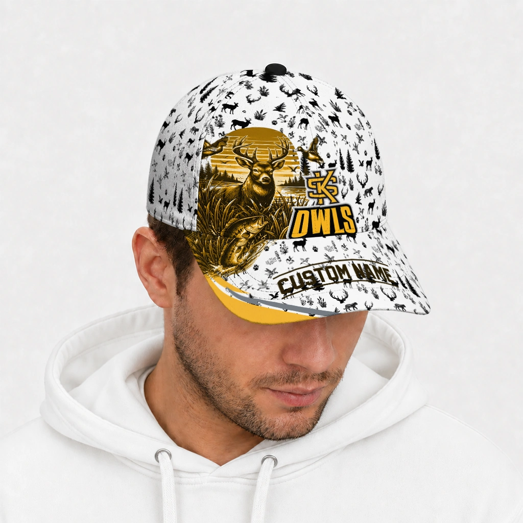 kennesaw-state-owls-cap-customized-toile-pattern-gold-white-new-arrival.webp