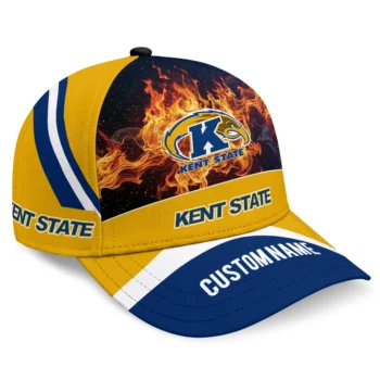 Kent State Golden Flashes Cap - Custom Blazing Fire Navy Blue