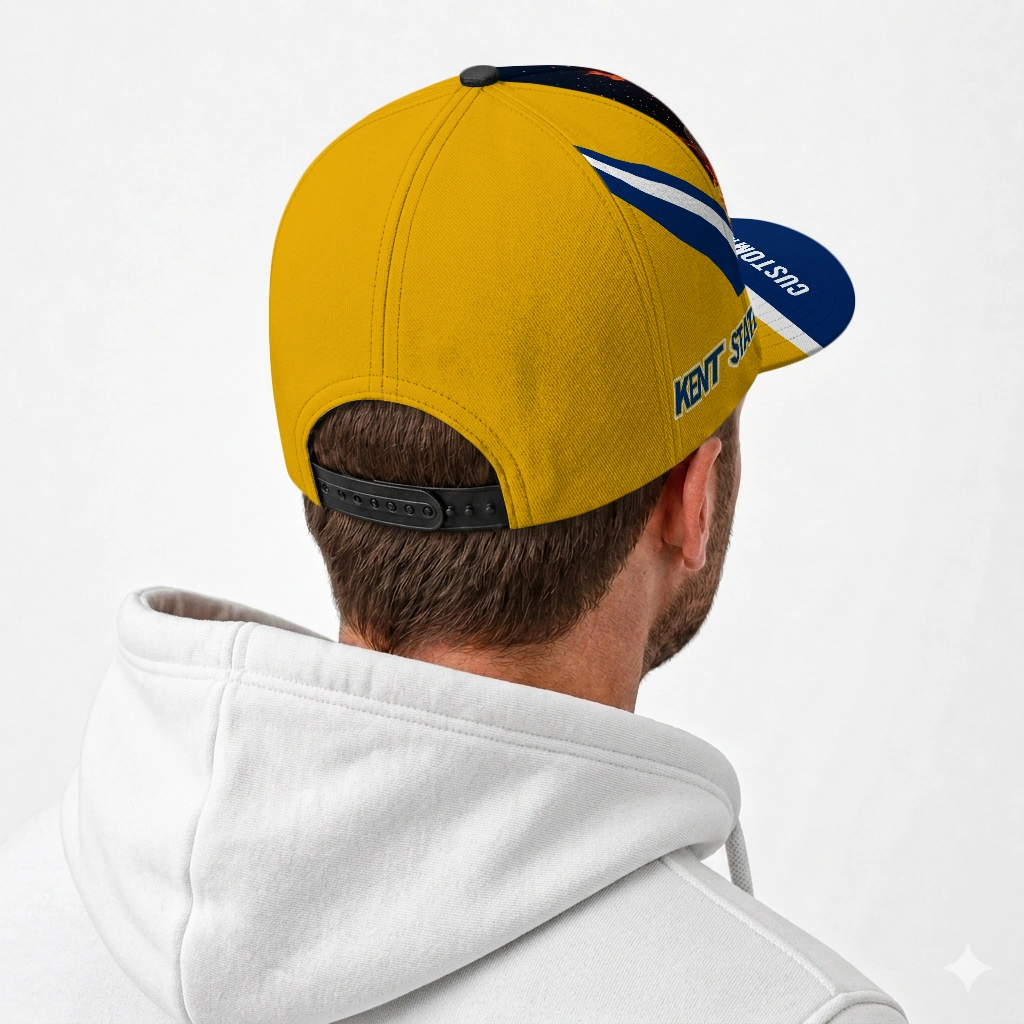 kent-state-golden-flashes-cap-custom-blazing-fire-navy-blue-latest-model.webp