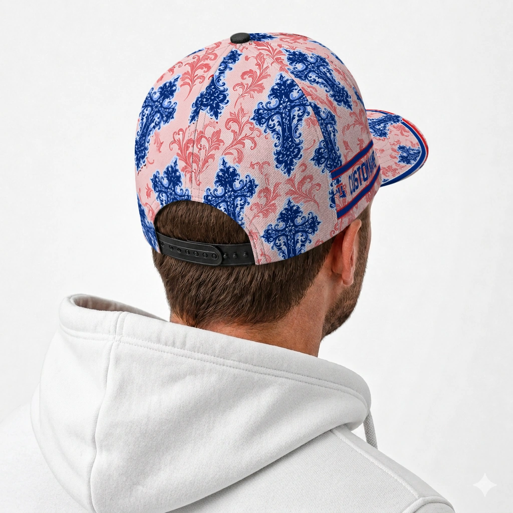 la-tech-cap-personalized-damask-pattern-blue-white-latest-model.webp