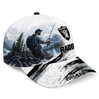Las Vegas Raiders Cap - Custom Photo Realistic Black White