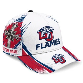 Liberty Flames Cap - Personalized Grunge Cross Red White