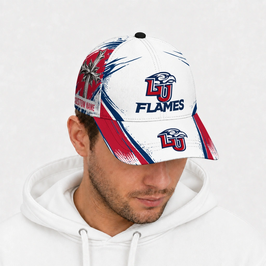 liberty-flames-cap-personalized-grunge-cross-red-white-new-arrival.webp
