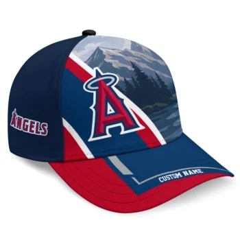 Los Angeles Angels Cap - Custom Diagonal Slash Blue