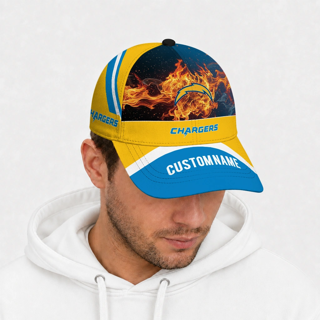 los-angeles-chargers-cap-personalized-blazing-fire-blue-new-arrival.webp
