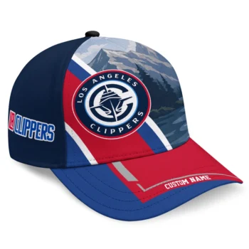Los Angeles Clippers Cap - Personalized Diagonal Slash Red