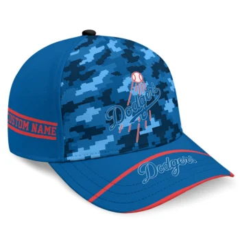 Los Angeles Dodgers Cap - Custom Pixel Camo Blue