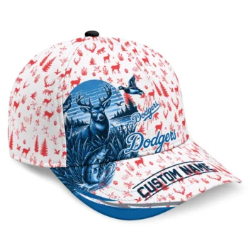 Los Angeles Dodgers Cap - Custom Toile Pattern Blue White