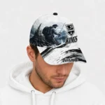 los-angeles-kings-cap-personalized-photo-realistic-black-white-best-selling.webp