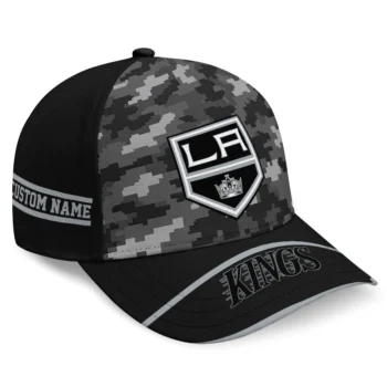 Los Angeles Kings Cap - Personalized Pixel Camo Black