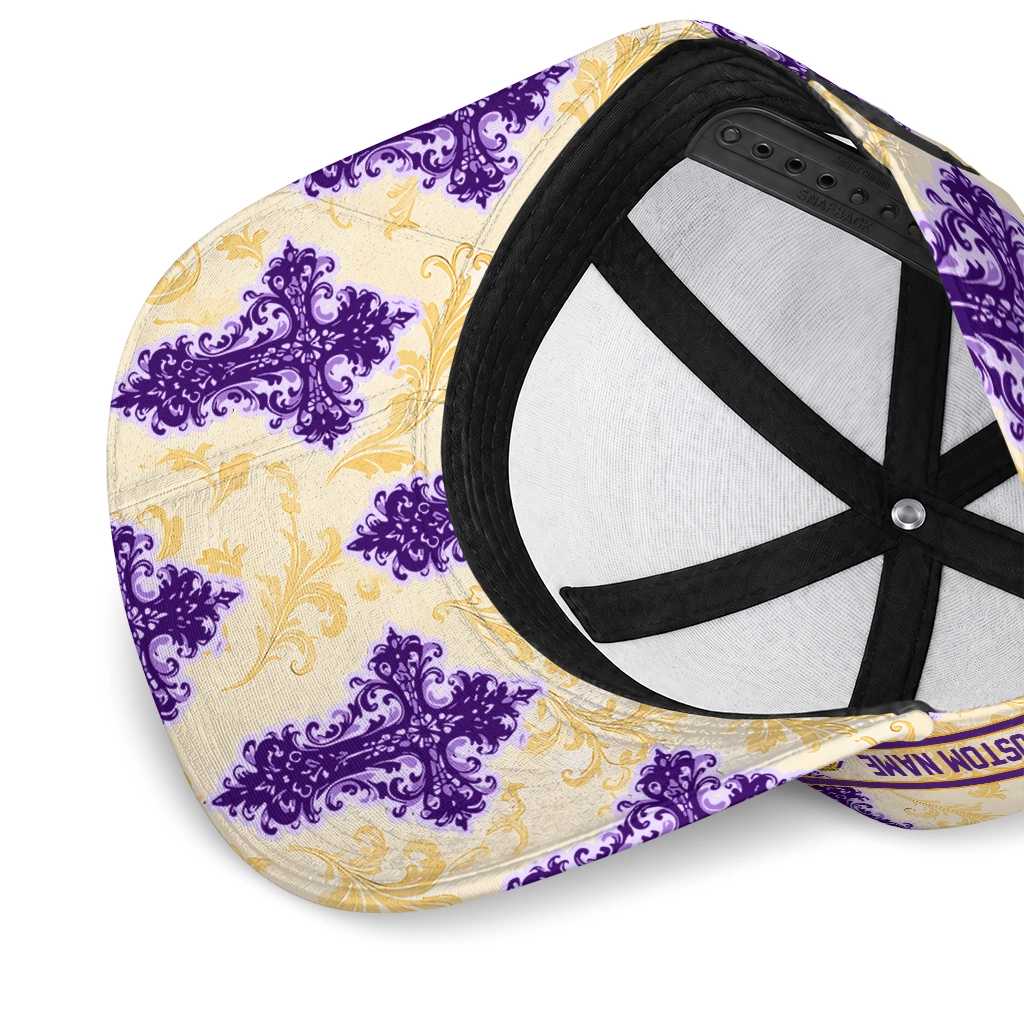 los-angeles-lakers-cap-customized-damask-pattern-purple-white-high-quality.webp