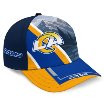 Los Angeles Rams Cap - Custom Diagonal Slash Blue