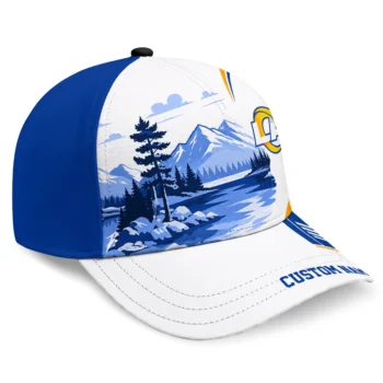 Los Angeles Rams Cap - Customized Flat Illustration Blue White