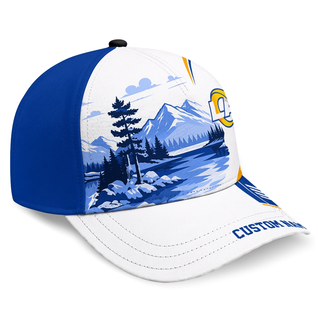 los-angeles-rams-cap-customized-flat-illustration-blue-white-best-selling.webp los angeles rams cap customized flat illustration blue white best selling