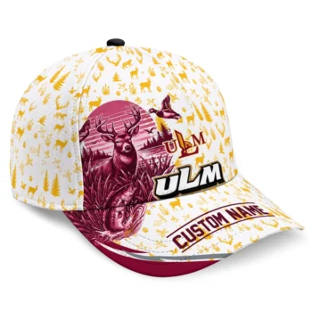Louisiana-Monroe Warhawks Cap - Custom Toile Pattern Red White