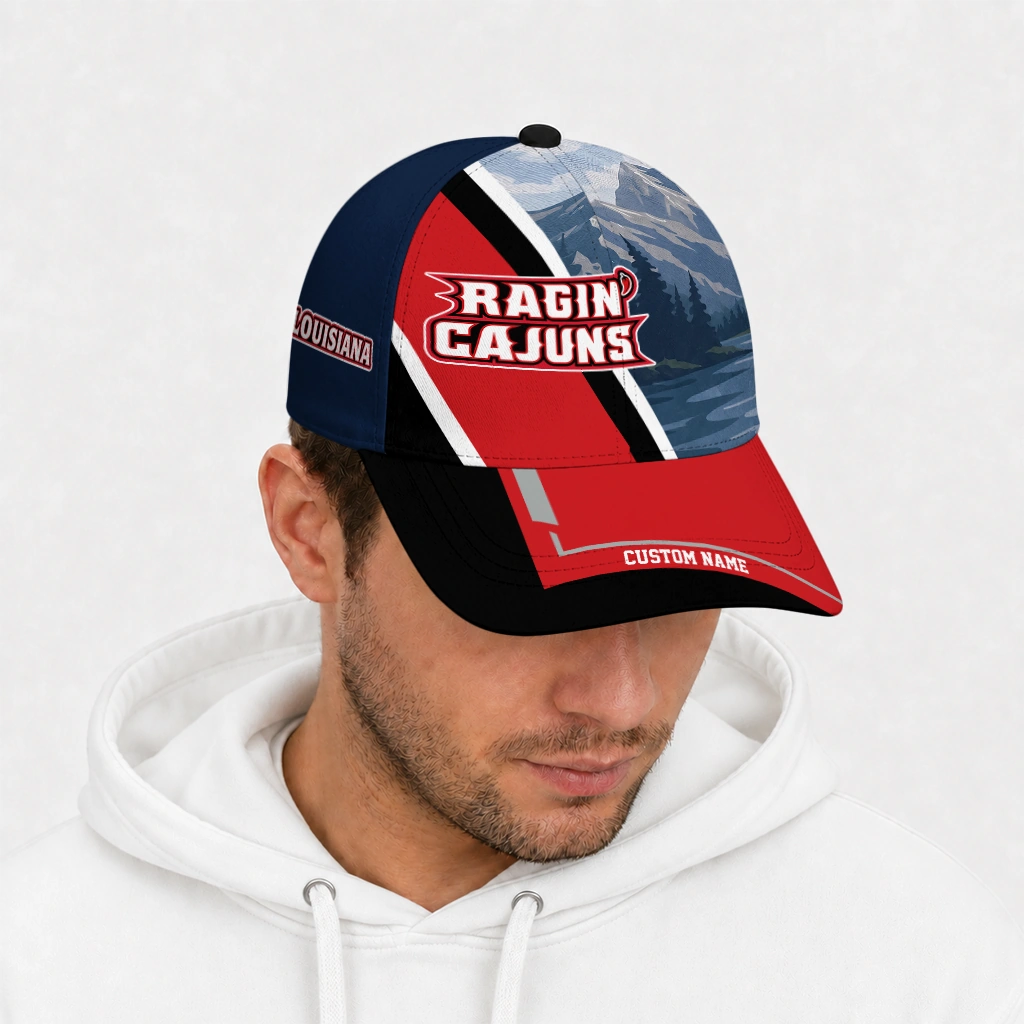 louisiana-ragin-cajuns-cap-custom-diagonal-slash-red-new-arrival.webp