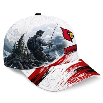 Louisville Cardinals Cap - Customized Photo Realistic Red White