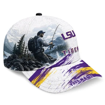 LSU Tigers Cap - Personalized Photo Realistic Purple White