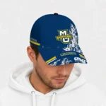 marquette-golden-eagles-cap-personalized-smoke-flames-blue-best-selling.webp