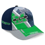 marshall-thundering-herd-cap-custom-diagonal-slash-green-best-selling.webp