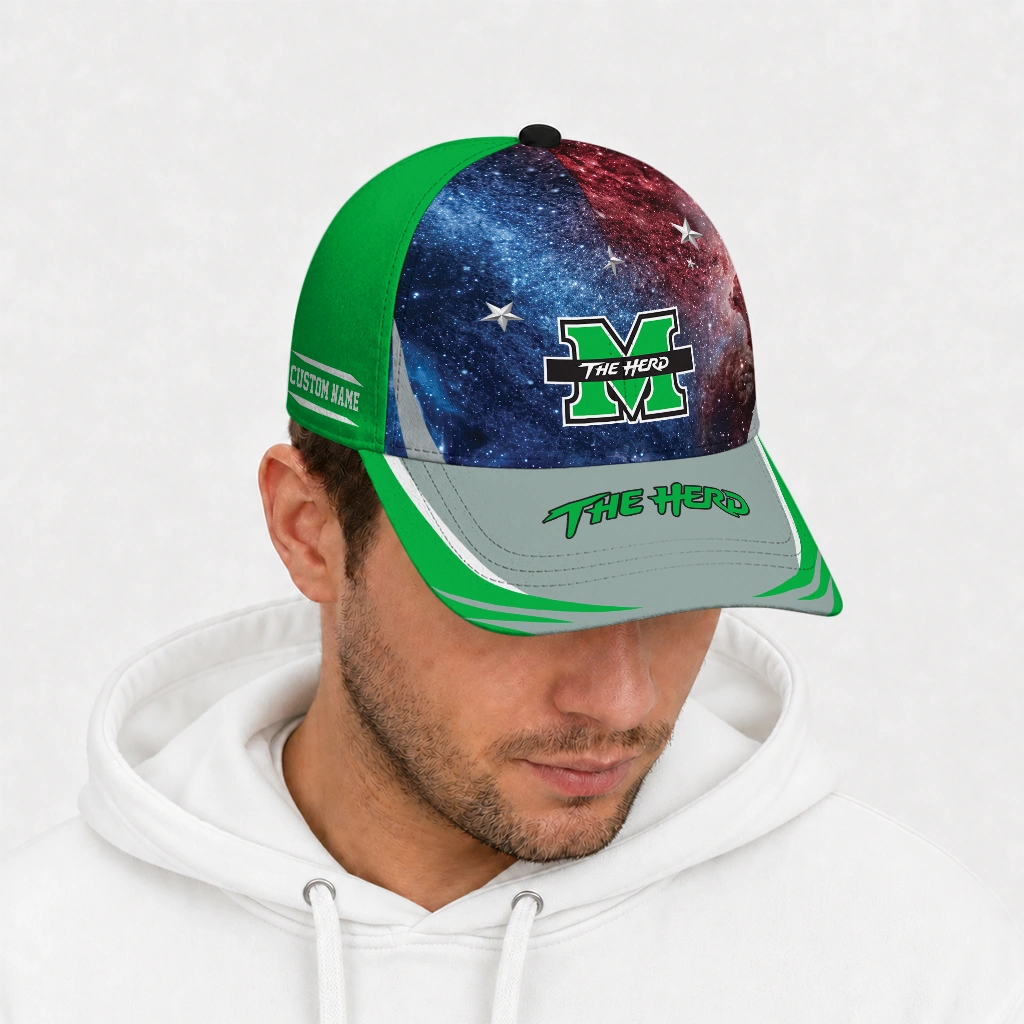 marshall-thundering-herd-cap-custom-galaxy-nebula-green-new-arrival.webp