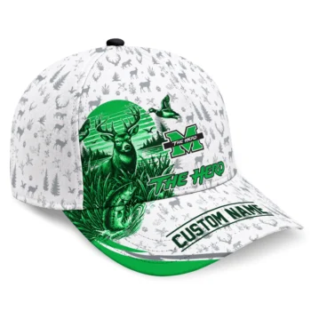 Marshall Thundering Herd Cap - Custom Toile Pattern Green White
