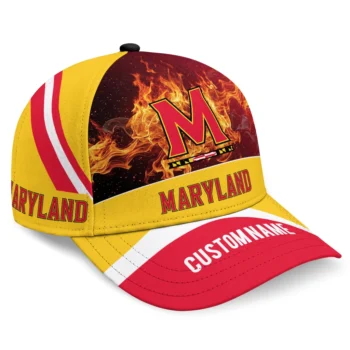 Maryland Terrapins Cap - Customized Blazing Fire Red