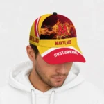 maryland-terrapins-cap-customized-blazing-fire-red-best-selling.webp