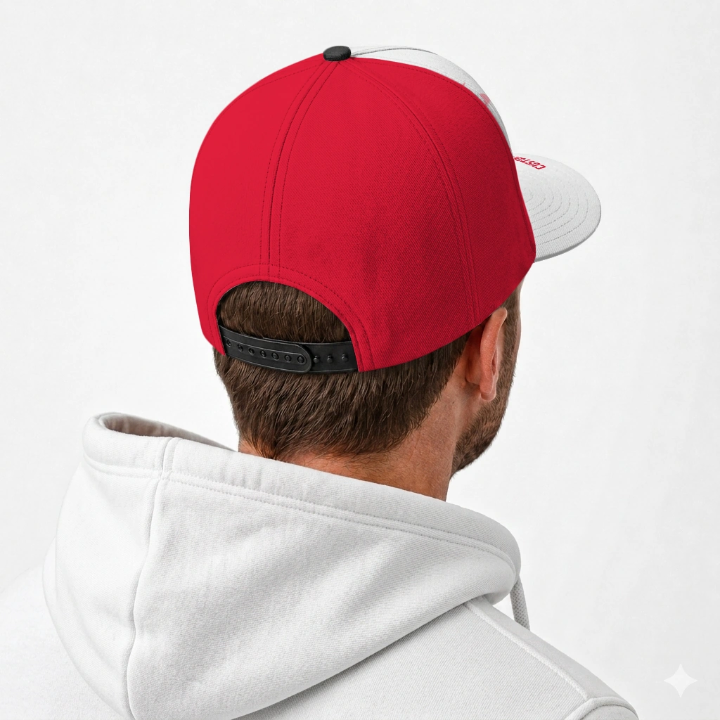 maryland-terrapins-cap-customized-flat-illustration-red-white-latest-model.webp