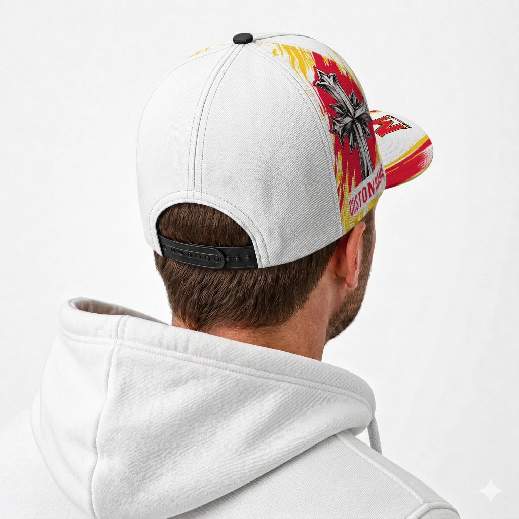 maryland-terrapins-cap-customized-grunge-cross-red-white-latest-model.webp