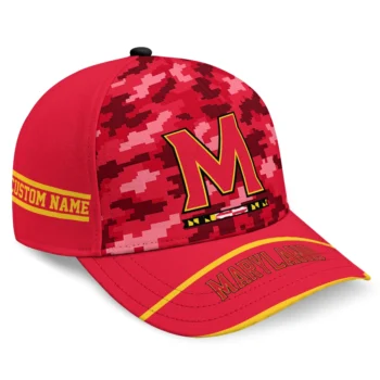 Maryland Terrapins Cap - Customized Pixel Camo Red