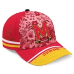 maryland-terrapins-cap-customized-tropical-floral-red-best-selling.webp