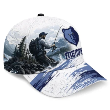 Memphis Grizzlies Cap - Custom Photo Realistic Blue White