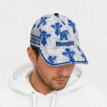 memphis-tigers-cap-custom-damask-pattern-blue-white-best-selling.webp