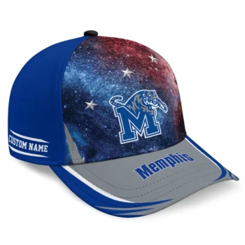 Memphis Tigers Cap - Custom Galaxy Nebula Blue