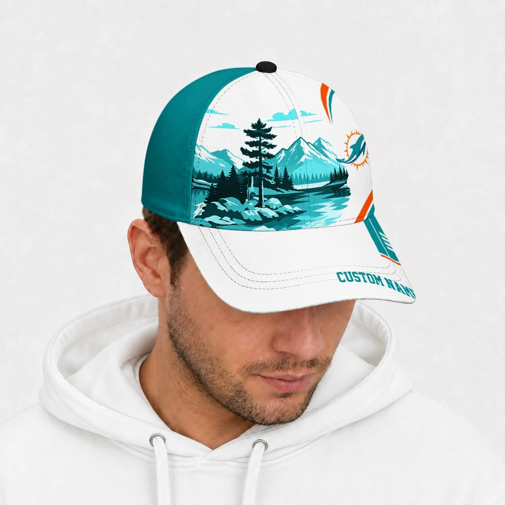 miami-dolphins-cap-personalized-flat-illustration-aqua-white-new-arrival.webp