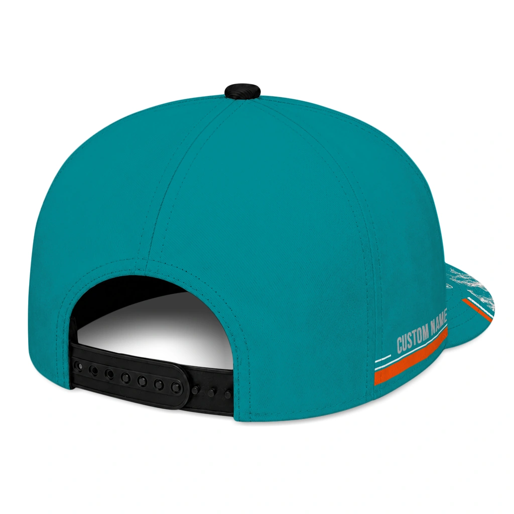 miami-dolphins-cap-personalized-smoke-flames-aqua-fashion-forward.webp
