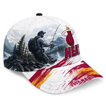 Miami Heat Cap - Customized Photo Realistic Red White