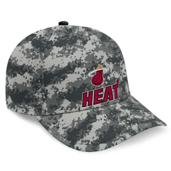 Miami Heat Cap - Personalized Digital Camo Gray