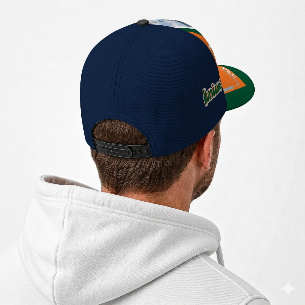 miami-hurricanes-cap-customized-diagonal-slash-orange-latest-model.webp