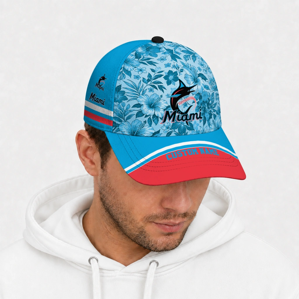 miami-marlins-cap-personalized-tropical-floral-blue-new-arrival.webp