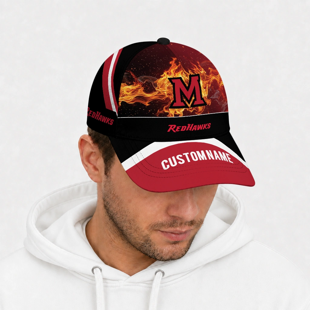 miami-redhawks-cap-customized-blazing-fire-red-new-arrival.webp